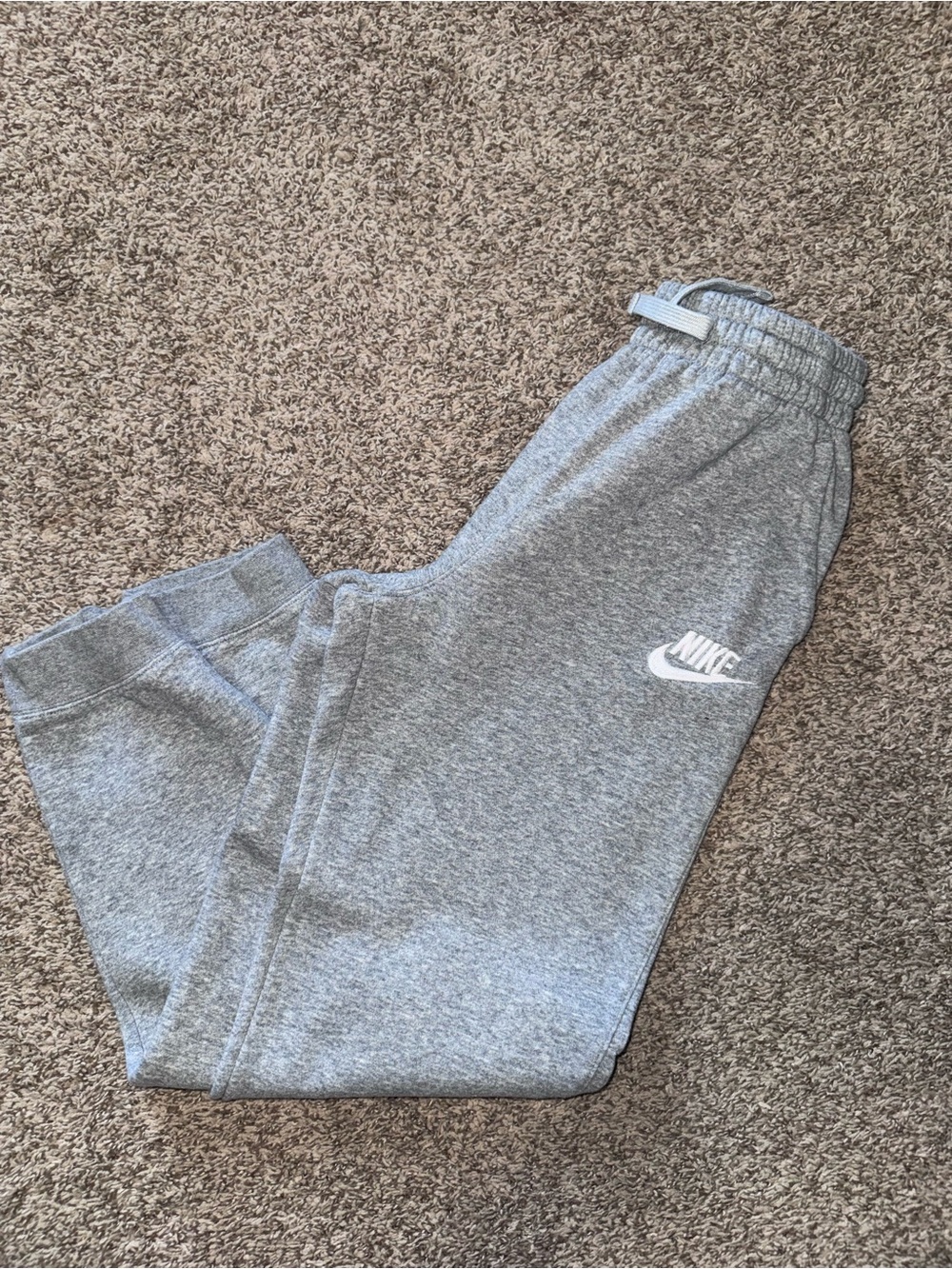 Nike Youth Gray Logo Jogger Sweatpants